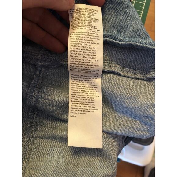 OOAK Upcycled Old Navy Denim Cami Tank Adjustable Straps Handmade Large Texts - Picture 9 of 9